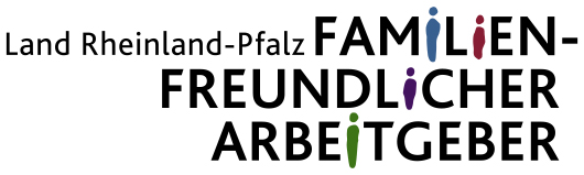 Logo Land Rheinland-Pfalz- Familienfreundlicher Arbeitgeber